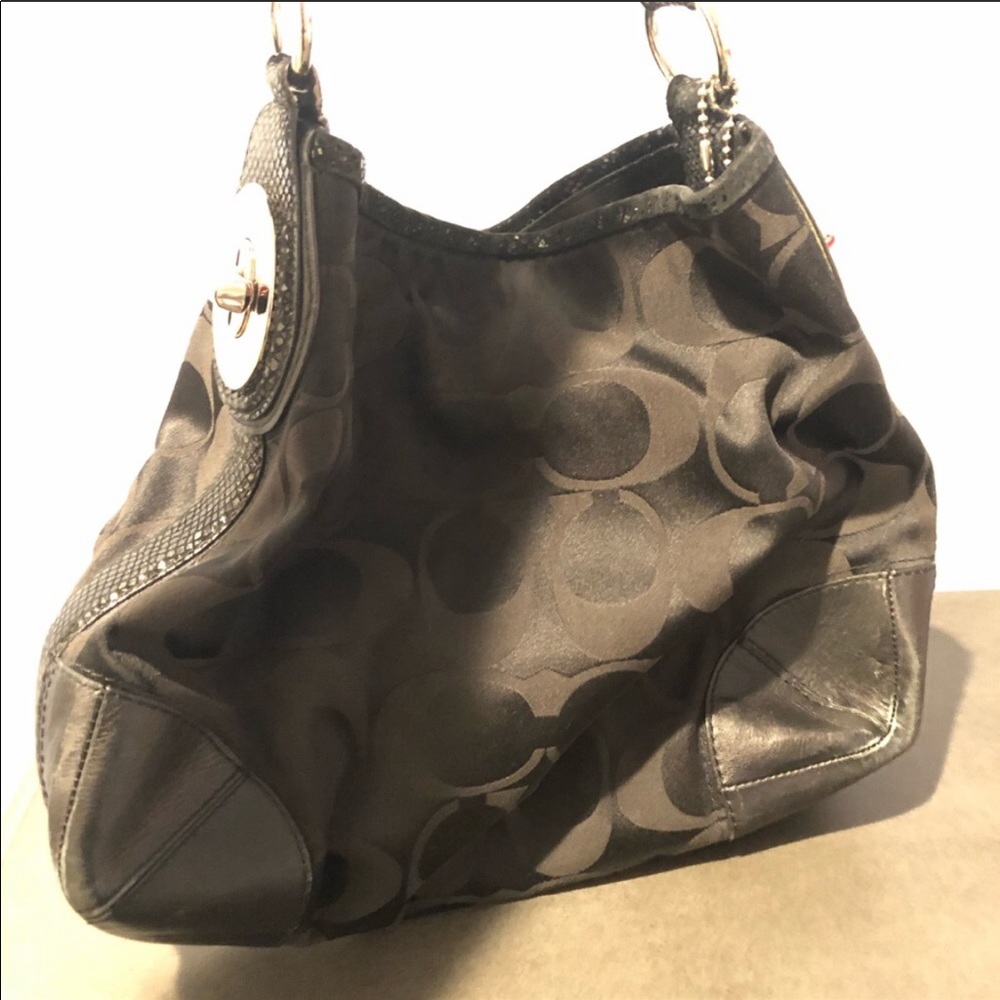 Coach large logo bag